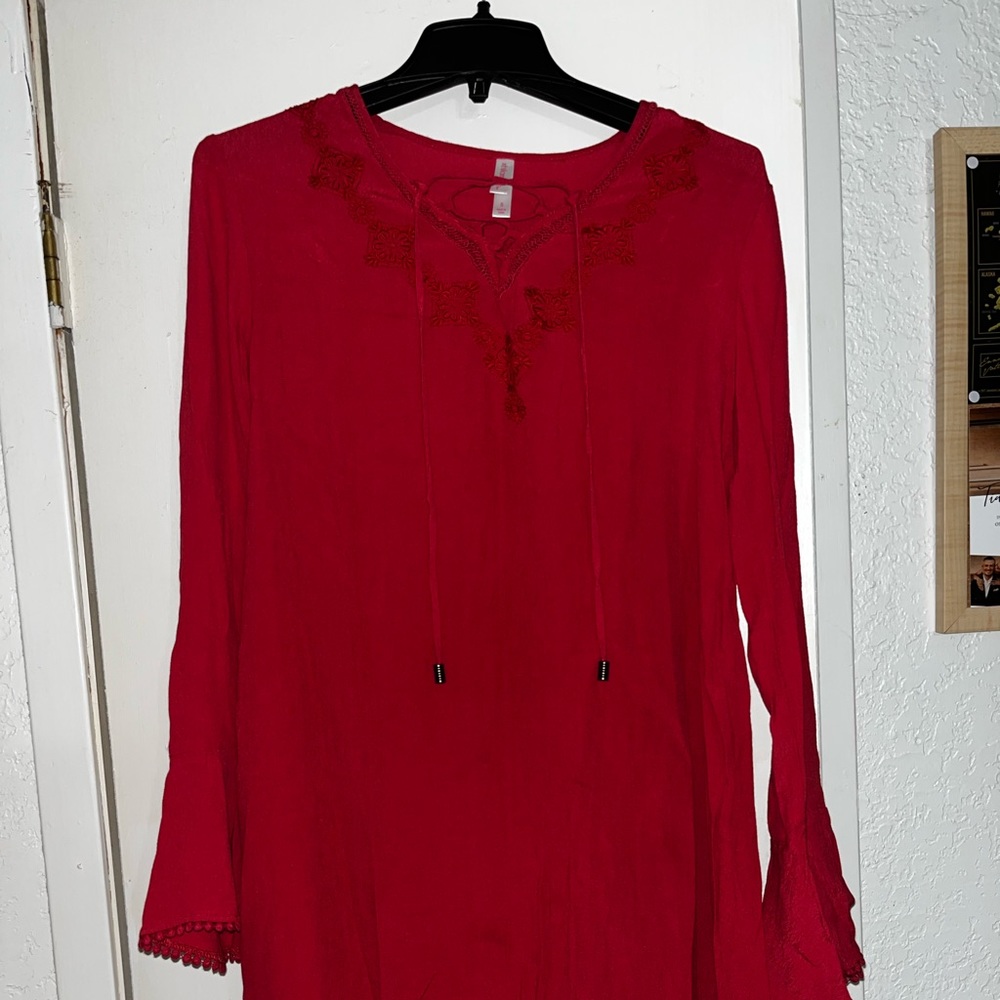 Xhiliration Longsleeve Boho Dress